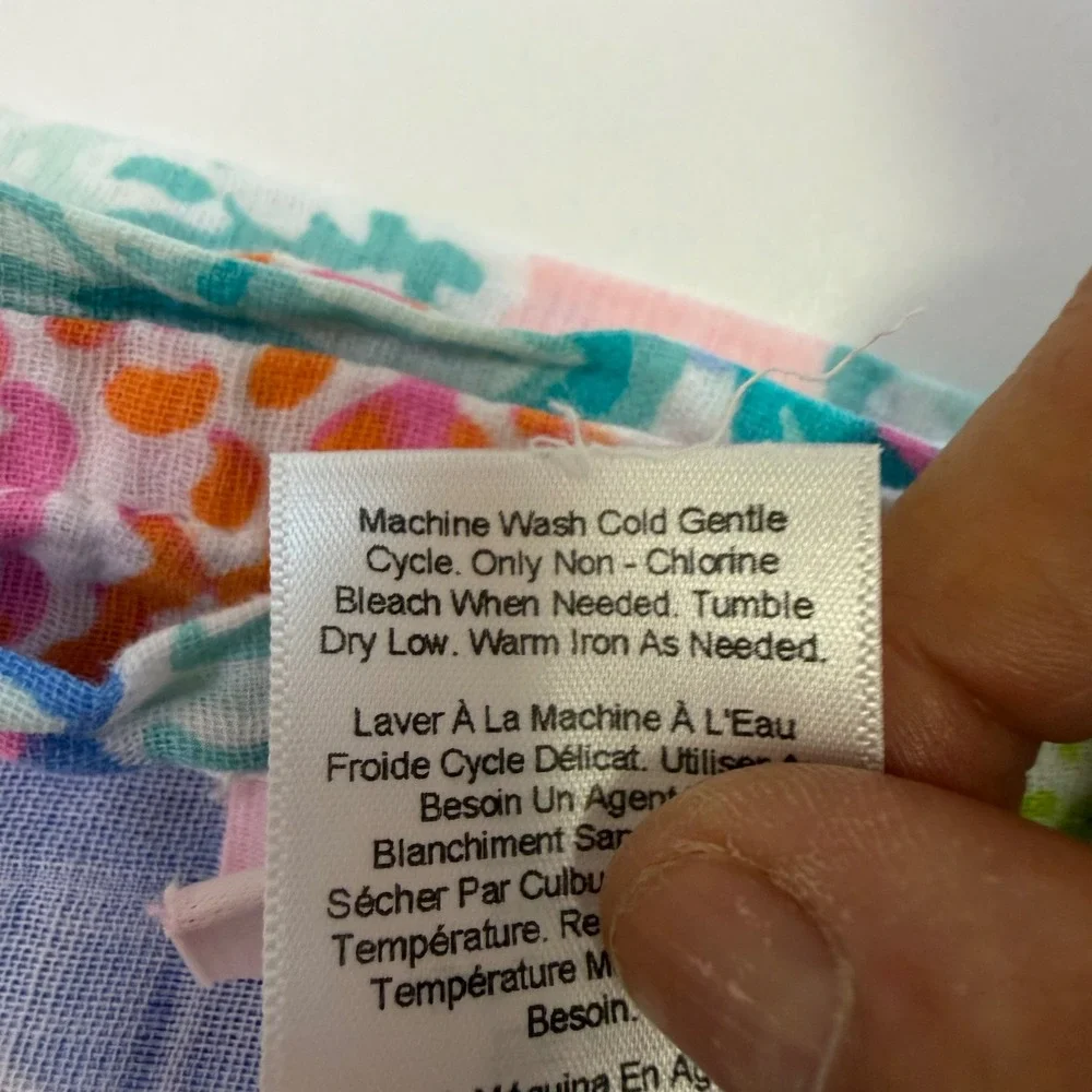 Lilly Pulitzer Pottery Barn Kids Mermaid Organic Cotton Muslin Swaddle 47x47